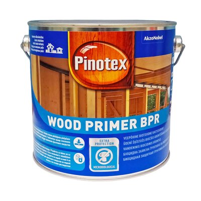Ґрунтовка для дерева Pinotex Wood Primer BPR біоцидна, безбарвна, 2.5 л 5359813 фото