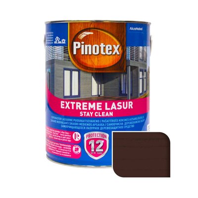 Просочення для дерева Pinotex Extreme Lasur самоочисне, палісандр, 3 л 5309163 фото