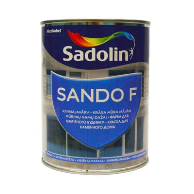Фасадная краска на водной основе Sadolin Sando F для бетона, бесцветная, BC, 0.93 л 5072949 фото