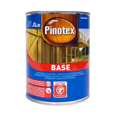 Ґрунтовка для дерева Pinotex Base біоцидна, безбарвна, 1 л 5181508 фото