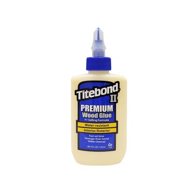 Столярный ПВА клей для дерева Titebond II Premium Wood Glue D3, медово-кремовый, 118 мл (5002) 5002 фото