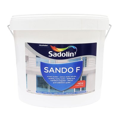 Фасадная краска на водной основе Sadolin Sando F для бетона, белая, BW, 10 л 5072951 фото