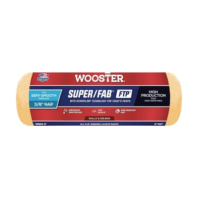 Валик малярний Wooster Super/Fab FTP 9" 3/8 230x9.5 мм (RR923-9) 9239 фото