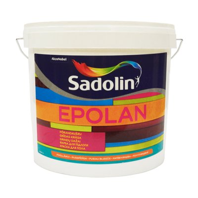 Фарба на водній основі Sadolin Epolan для підлоги, біла, BW, 5 л 5220308 фото