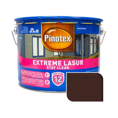 Пропитка лазурная для дерева Pinotex Extreme Lasur самоочищающаяся, палисандр, 10 л 5308749 фото