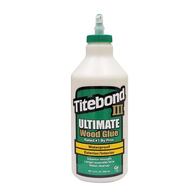 Універсальний ПВА клей для дерева Titebond III Ultimate Wood Glue D4, світло-коричневий, 946 мл (1415) 1415 фото