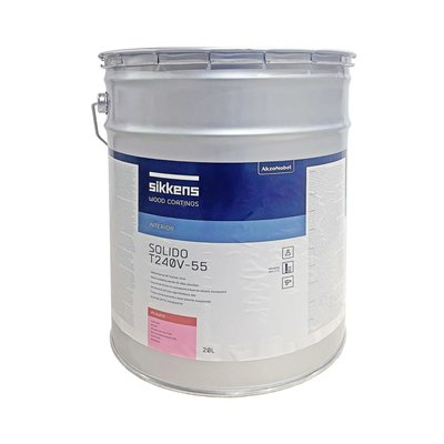 Лак поліуретановий AkzoNobel Solido S-T240V-55 двокомпонентний, безбарвний, 20 л (2112755) 21127555 фото