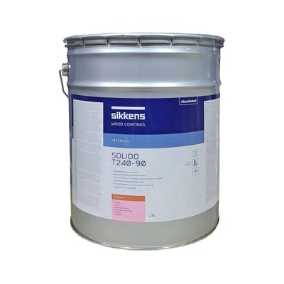 Лак поліуретановий AkzoNobel Solido S-T240-90 двокомпонентний, безбарвний, 20 л (211-05-90) 24090 фото