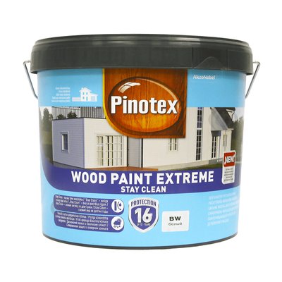 Краска для дерева Pinotex Wood Paint Extreme самоочищающаяся, белая, BW, 10 л 5310611 фото