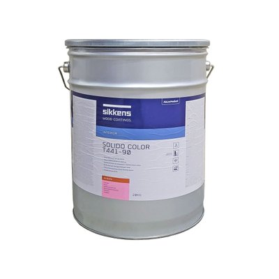 Полиуретановая краска Sikkens Solido Color T441-90 двухкомпонентная, белая, BW01, 20 кг 4419020 фото