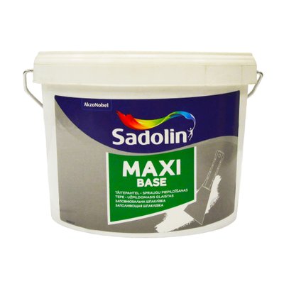 Заполняющая легкая шпаклевка Sadolin Maxi Base для стен и потолка, светло-серая, 2.5 л 5072826 фото