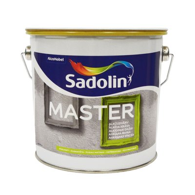 Алкидная краска Sadolin Master 30 для дерева и металла, белая, BW, 2.5 л 5181235 фото
