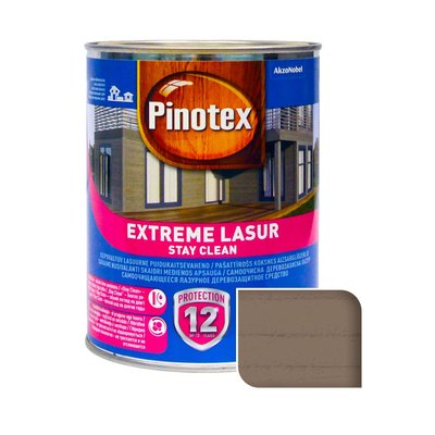 Пропитка лазурная для дерева Pinotex Extreme Lasur самоочищающаяся, утренний туман, 1 л 5748649 фото