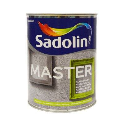 Алкидная краска Sadolin Master 30 для дерева и металла, бесцветная, BC, 0.93 л 5181346 фото