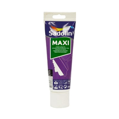 Мелкозернистая шпаклевка Sadolin Maxi для стен и потолка, белая, 330 г 5242828 фото