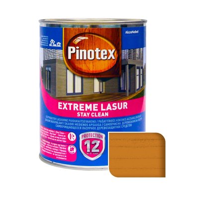 Пропитка лазурная для дерева Pinotex Extreme Lasur самоочищающаяся, калужница, 1 л 5302329 фото
