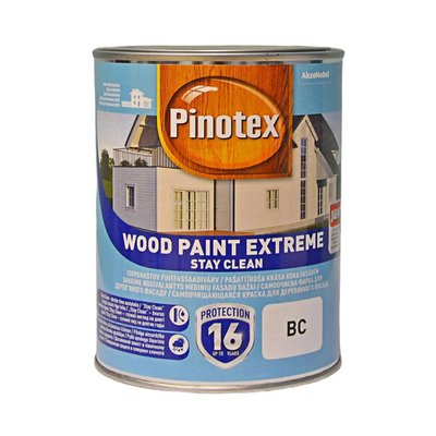 Фарба для дерева Pinotex Wood Paint Extreme самоочисна, безбарвна, BC, 0.94 л 5309448 фото